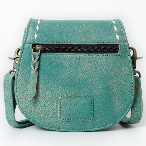 ADBGM592 Western Stitch Leather Crossbody - Cowgirl Saddle Purse