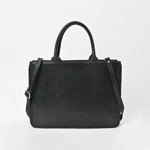 ADBGM830 American Darling Leather Western Laser Cut Studded Tote Bag