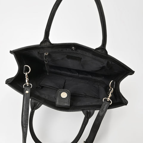 ADBGM830 American Darling Leather Western Laser Cut Studded Tote Bag