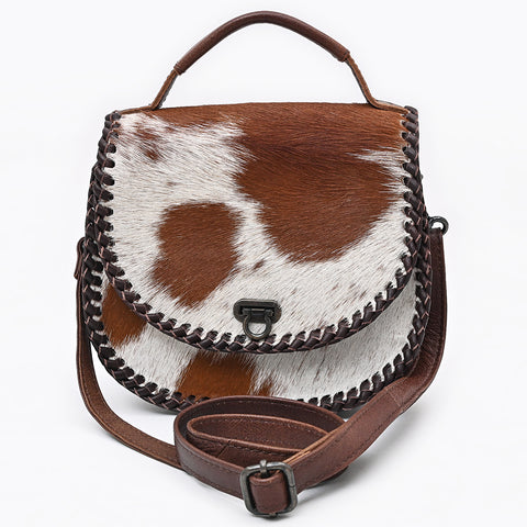 American Darling Hair-On Cowhide Genuine Leather Western Crossbody Bag