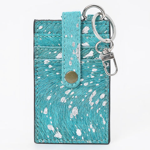 American Darling Western Leather Card Holder with Genuine Hair-On Cowhide