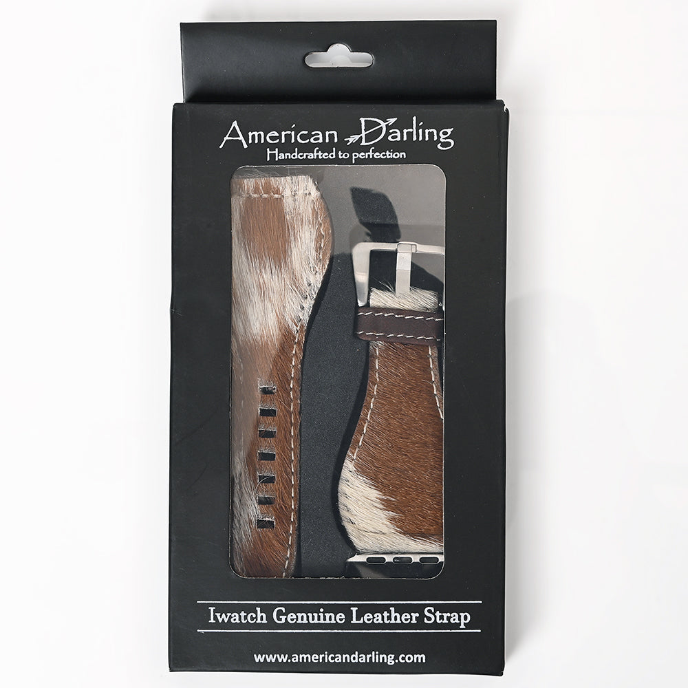ADWAM129 Beautifully Hair-On Genuine Leather I watch Strap Unisex