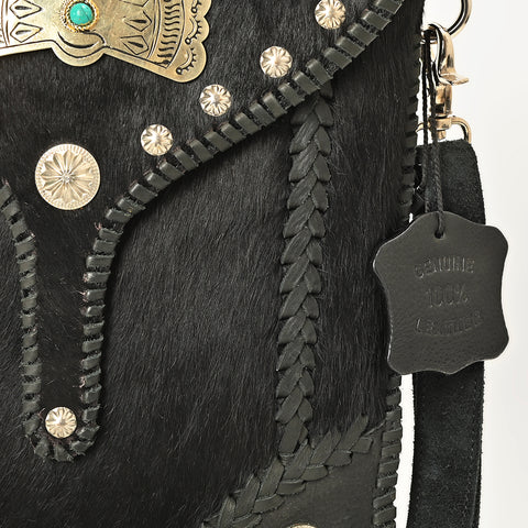 ADBGM839 Crossbody Hair On Genuine Leather Women Bag