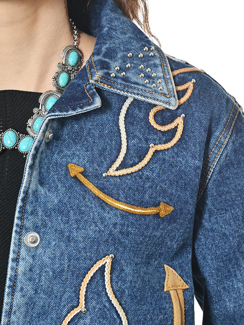 American Darling Western Embroidered Apparel - Artisan Handcrafted Denim Jacket