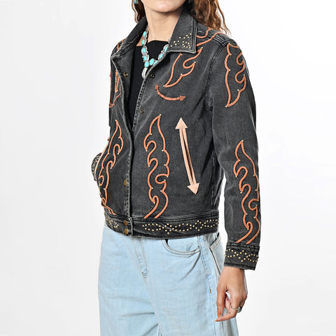 American Darling Western Embroidered Apparel - Artisan Handcrafted Denim Jacket