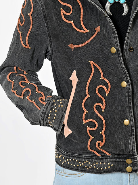 American Darling Western Embroidered Apparel - Artisan Handcrafted Denim Jacket
