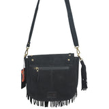 ADBGA836A Crossbody Suede Genuine Leather women bag western Bag