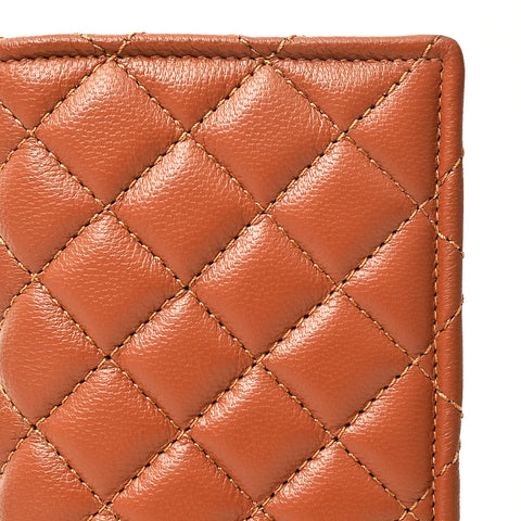 NMBGM221 Never Mind Diamond Quilted Leather Long Bifold Wallet