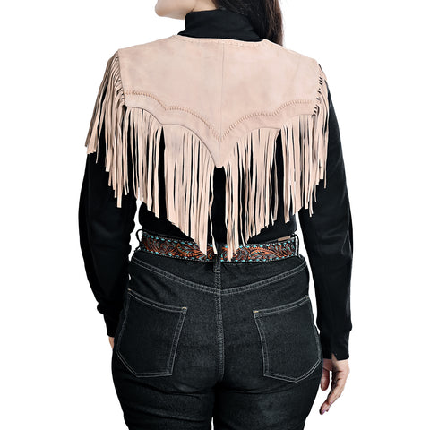ADDR026 American Darling Western Suede Fringe Shoulder Wrap Capelet