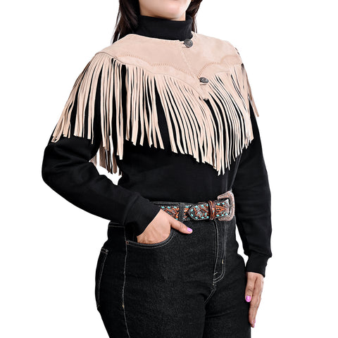 ADDR026 American Darling Western Suede Fringe Shoulder Wrap Capelet