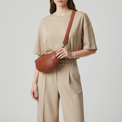 SWC484 Bronzaro - Leather Essential Sling Bag