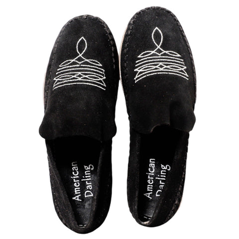 ADFT182 American Darling Suede Leather Western Moccasin Footwear