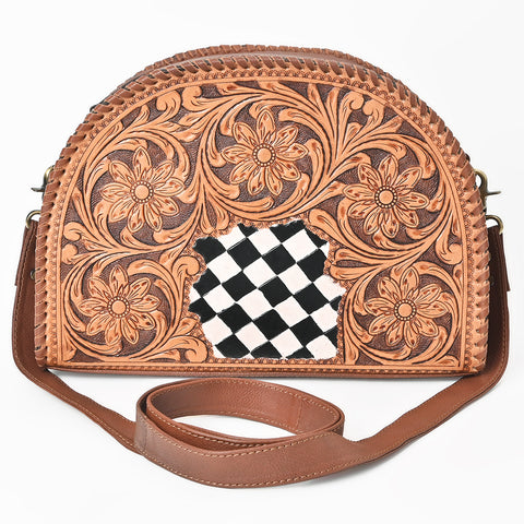 OHA157 Crossbody Hand Tooled Genuine Western Leather Women Bag
