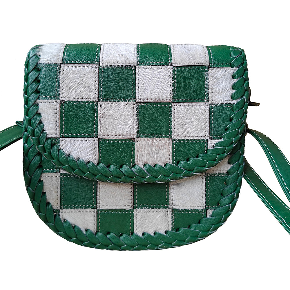 ADBGM859A Crossbody Hair on Genuine Leather Women Bag