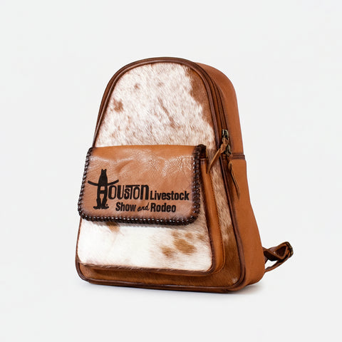 Pecan Rodeo Genuine Hair on Leather Backpack