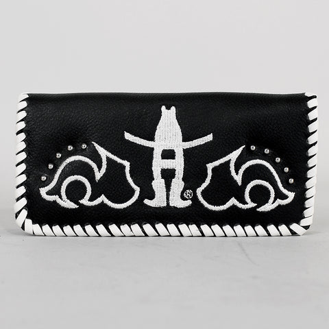Midnight Rodeo Black Genuine Leather Wallet