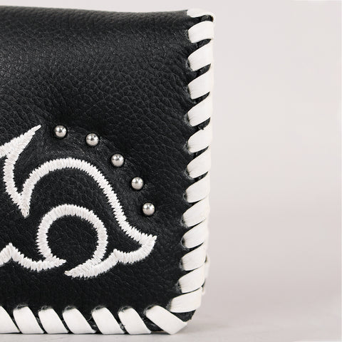 Midnight Rodeo Black Genuine Leather Wallet