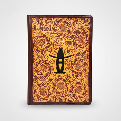 Legacy Rodeo Genuine Leather Hand Tooled Portfolio
