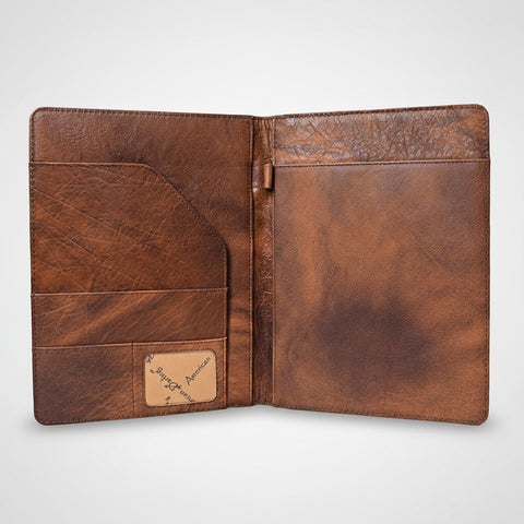 Legacy Rodeo Genuine Leather Hand Tooled Portfolio