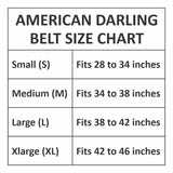ADBL169 Genuine American Leather Belt Men and Women