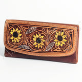 LC-ADBGM102 Wallet Genuine Western Leather Women Bag