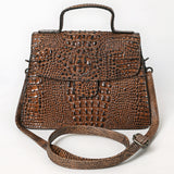 ADBG1729 Crocodile-Embossed Leather Western Tote Bag American Darling