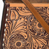 LC-ADBGZ409A Crossbody Hand Tooled Genuine Western Leather Women Bag
