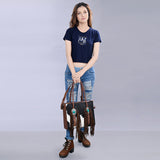 ADBG1091A Tote Hair On Genuine Western Leather Women Bag