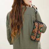 LC-ADBGA489 Wallet Genuine Western Leather Women Bag