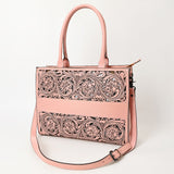 LC-ADBGZ762B Tote Hand Tooled Genuine Western Leather Women Bag