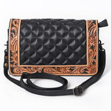 ADBG1673 Organiser Hand Tooled Genuine Western Leather Women Bag