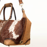 LC-ADBGI123 Duffel Hair On Genuine Western Leather Women Bag