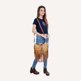ADBG1289 Hobo Hair On Genuine Western Leather Women Bag