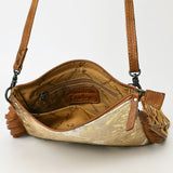 LC-ADBG109 Hair-On Cowhide Leather Crossbody Bag with Fringe-Western Style by American Darling