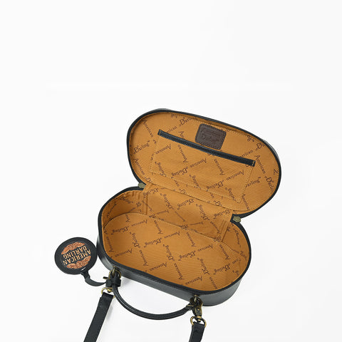 ADBGA863 American Darling Quilted Rivetted Concho Western Leather Cross body Bag