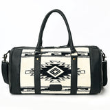 LC-ADBGS174I Duffel Genuine Western Leather Women Bag sage