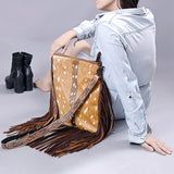 LC-ADBGS192 Messenger Genuine Western Leather Women Bag Clara