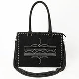 ADBG1553B Tote Genuine Western Suede Leather women bag