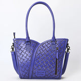 ADBG1473 Hand-Tooled Leather Tote Bag - Western Floral Dual Carry by American Darling