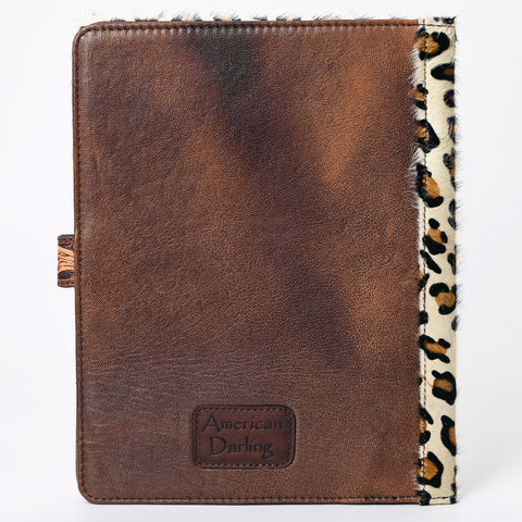 ADBG1040 American Darling Hair-on Cowhide & Floral Tooled Leather Western Portfolio