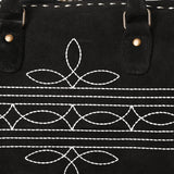 ADBG1585 Duffel Genuine western Suede Leather women bag