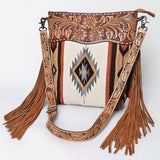 ADBG510 Crossbody Genuine Western Leather Women Bag Paisley