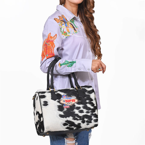 ADBGA1454NFR American Darling Cowhide Leather NFR Wrangler Speedy Bag