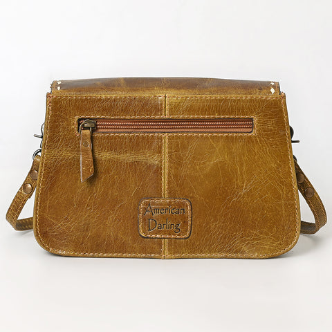 ADBG1692 American Darling Small Leather Crossbody | Western Boot Stitched