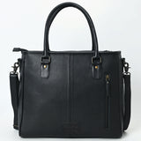 ADBG1556 Fringe Cowhide & Leather Tote Bag with Chevron Pattern