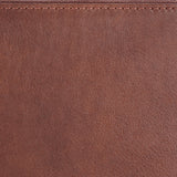 ADBGM394 Saddle Brown Zip-Around Leather Wallet Wristlet - American Darling
