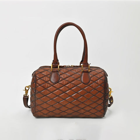 ADBGM936 American Darling Quilted Genuine Leather Speedy Satchel