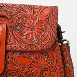 ADBG1134 Hand-Tooled Western Leather Crossbody Wallet-Genuine Cowhide Bag by American Darling