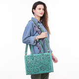 ADBG1131 Tote Hand Tooled Genuine Western Leather Women Bag