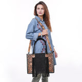 ADBG230 Tote Embossed Genuine Western Leather Women Bag